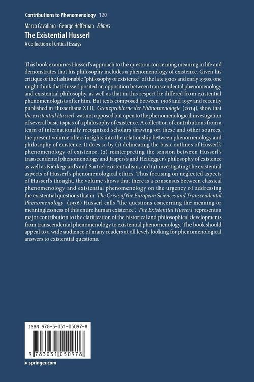 Produktbild: The Existential Husserl