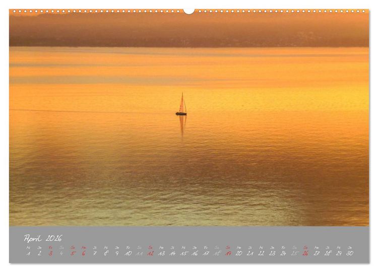 Produktbild: Farbrausch Bodensee (hochwertiger Premium Wandkalender 2026 DIN A2 quer), Kunstdruck in Hochglanz