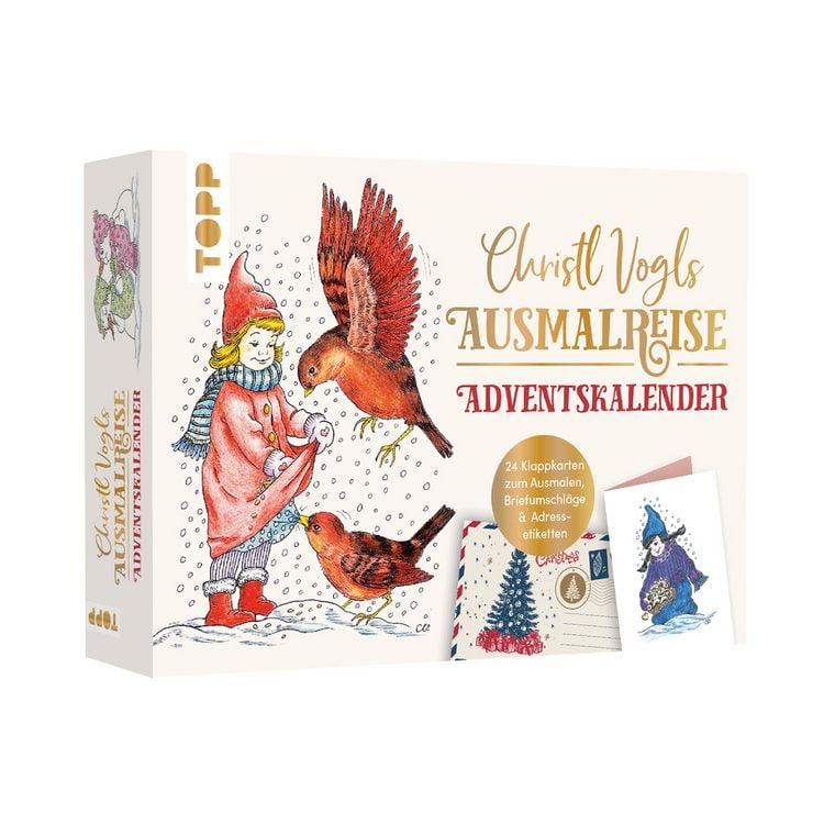 Produktbild: Christl Vogls Ausmalreise - der Adventskalender