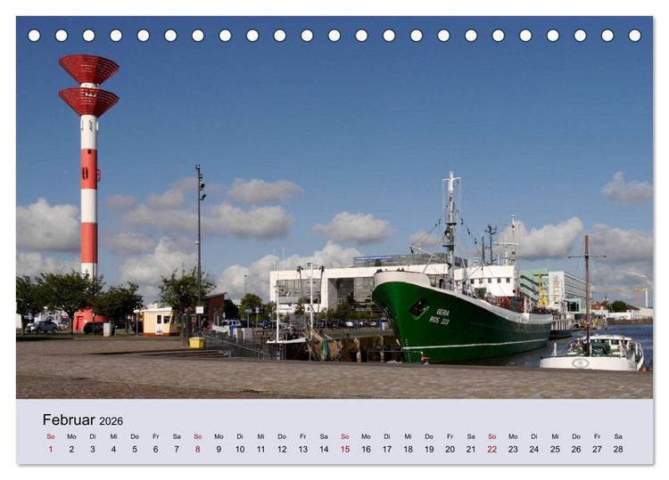 Produktbild: Bremerhaven. Die Seestadt an der Nordseek&uuml;ste (Tischkalender 2026 DIN A5 quer), CALVENDO Monatskalender