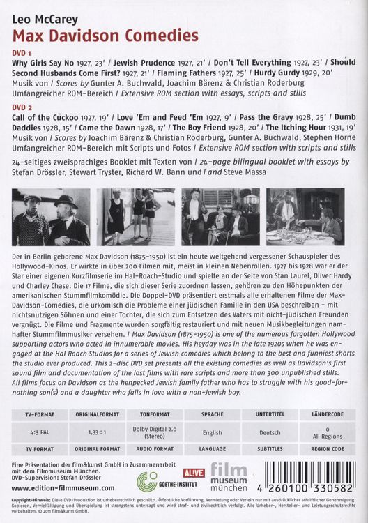Produktbild: Max Davidson Comedies [2 DVDs]