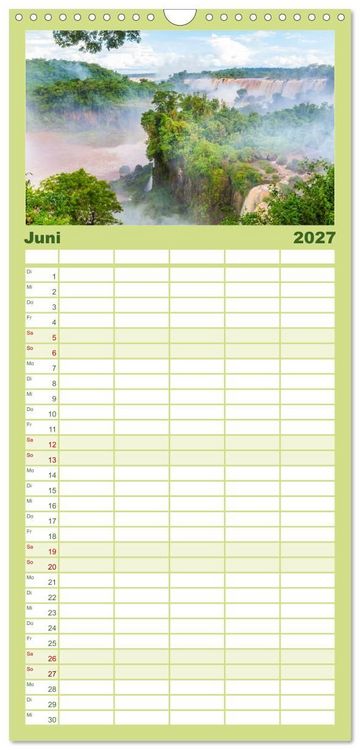 Produktbild: Familienplaner 2027 - Brasilien - Das einzigartige Land in S&uuml;damerika. mit 5 Spalten (Wandkalender, 21 x 45 cm) CALVENDO