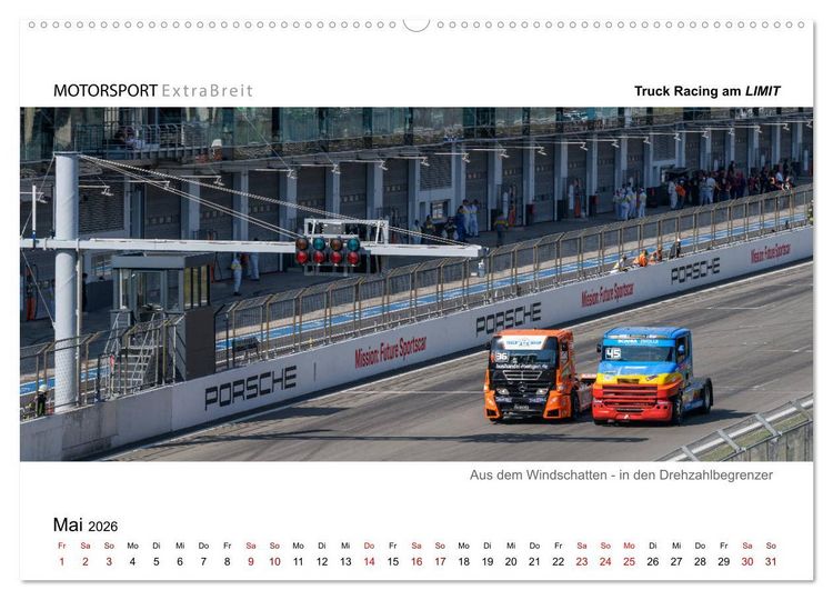 Produktbild: Truck Racing am LIMIT - Panoramabilder (Wandkalender 2026 DIN A2 quer), CALVENDO Monatskalender
