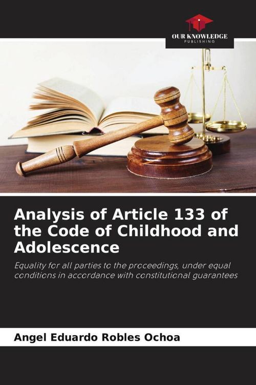 Produktbild: Analysis of Article 133 of the Code of Childhood and Adolescence