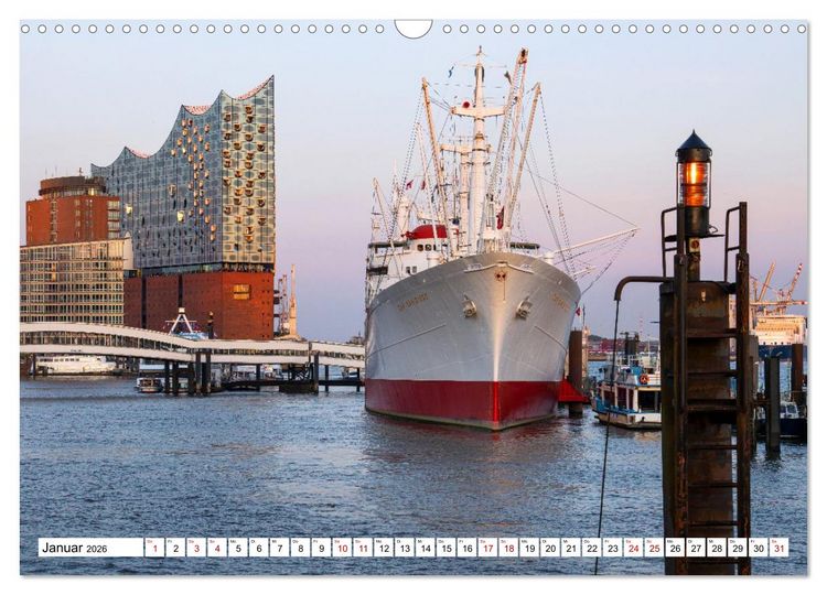 Produktbild: Urbane Impressionen: Hansestadt Hamburg - Tor zur Welt (Wandkalender 2026 DIN A3 quer), CALVENDO Monatskalender