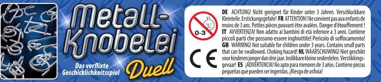 Produktbild: Metall-Knobelei in Metalldose