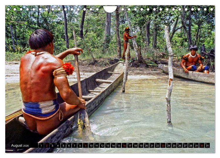 Produktbild: XINGU - Fluss der Menschenwesen (Wandkalender 2026 DIN A4 quer), CALVENDO Monatskalender