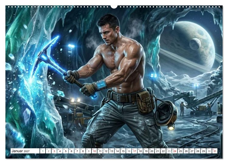 Produktbild: Echte Kerle &ndash; Epsilon Prime (hochwertiger Premium Wandkalender 2027 DIN A2 quer), Kunstdruck in Hochglanz