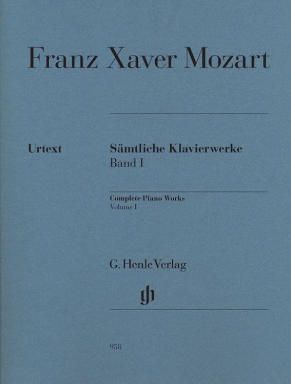 Produktbild: Franz Xaver Mozart - S&auml;mtliche Klavierwerke, Band I