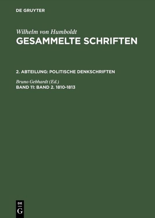 Produktbild: Band 2. 1810&ndash;1813