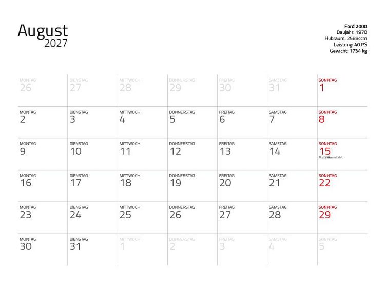 Produktbild: Traktor Klassiker 2027 &ndash; Eintragkalender