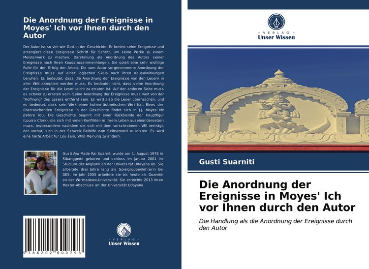 Produktbild: Die Anordnung der Ereignisse in Moyes' Ich vor Ihnen durch den Autor