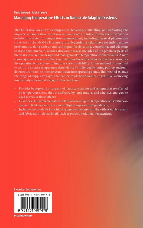Produktbild: Managing Temperature Effects in Nanoscale Adaptive Systems
