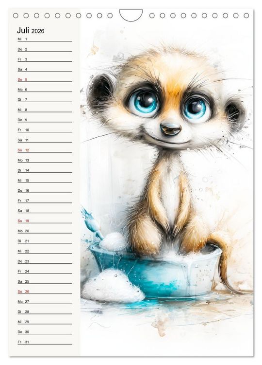 Produktbild: Erdm&auml;nnchen. Kleine Helden des Alltags (Wandkalender 2026 DIN A4 hoch), CALVENDO Monatskalender