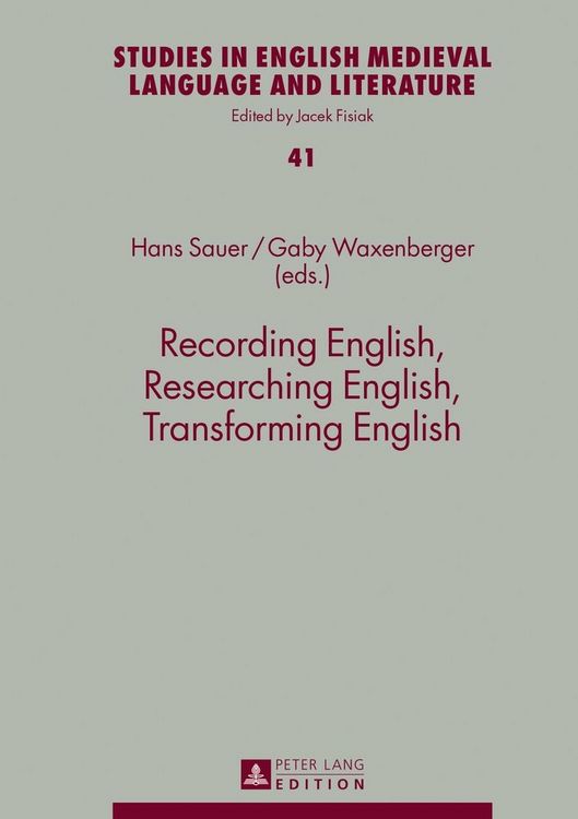 Produktbild: Recording English, Researching English, Transforming English