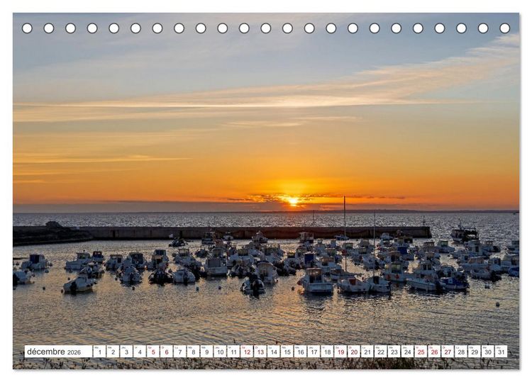 Produktbild: &Agrave; la d&eacute;couverte de la Bretagne - En Finist&egrave;re Sud (Calendrier de bureau 2026 DIN A5 vertical), CALVENDO calendrier mensuel