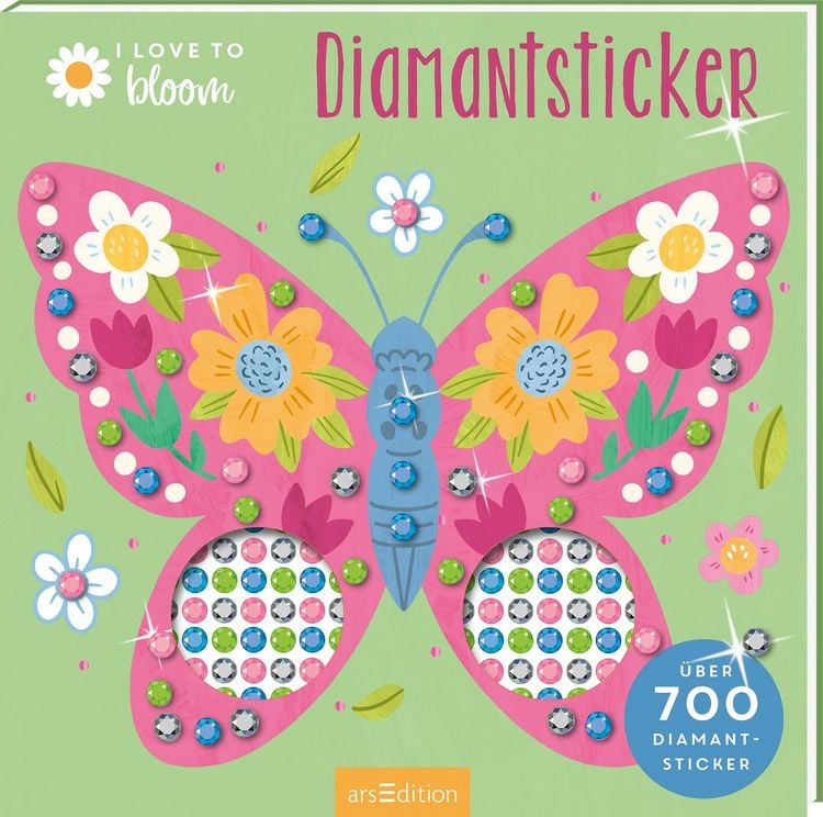 Produktbild: I Love to Bloom &ndash; Diamantsticker