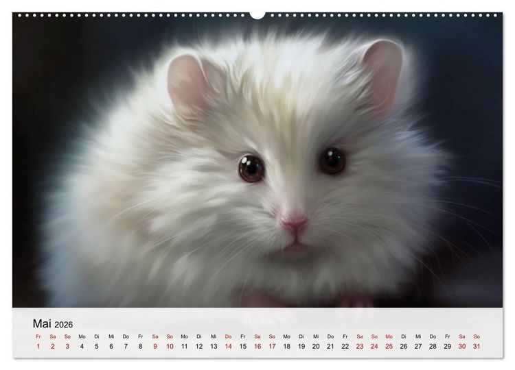 Produktbild: Zauberhafte Fluffies (Wandkalender 2026 DIN A2 quer), CALVENDO Monatskalender