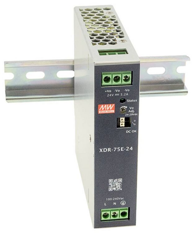 Produktbild: MEAN WELL MW XDR-75E-48 Hutschienen-Netzteil (DIN-Rail) 48V 1.6A 76.8W Inhalt 1St.