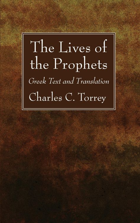 Produktbild: The Lives of the Prophets