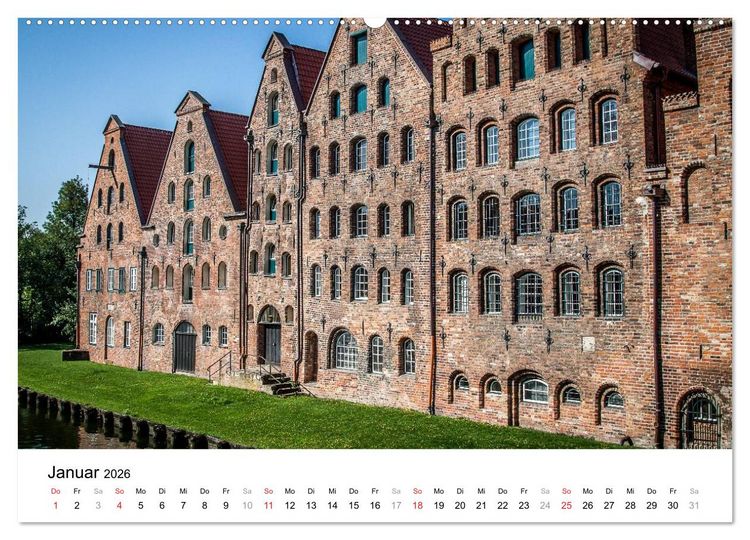 Produktbild: L&uuml;beck - Das Tor zur Ostsee (hochwertiger Premium Wandkalender 2026 DIN A2 quer), Kunstdruck in Hochglanz