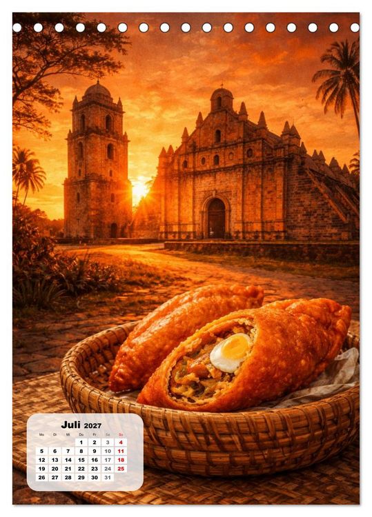 Produktbild: Philippinen - Eine Schlemmerreise durch die Perle des Orients (Tischkalender 2027 DIN A5 hoch), CALVENDO Monatskalender