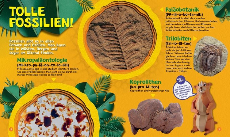 Produktbild: Gro&szlig;e W&ouml;rter f&uuml;r kleine Pal&auml;ontologen. Das Dino-W&ouml;rterbuch, das jeder Mini-Forscher braucht