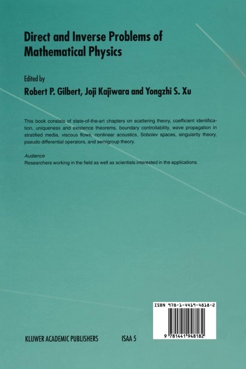 Produktbild: Direct and Inverse Problems of Mathematical Physics