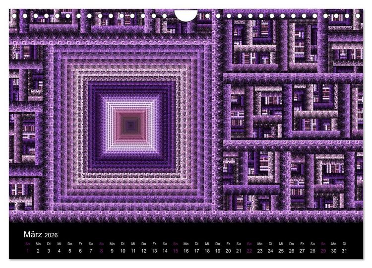 Produktbild: Die Farbe Lila (Wandkalender 2026 DIN A4 quer), CALVENDO Monatskalender
