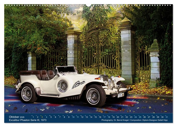 Produktbild: Oldtimer auf 5 Kontinenten (Wandkalender 2026 DIN A2 quer), CALVENDO Monatskalender