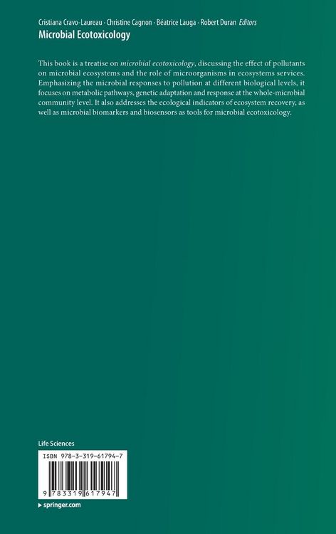 Produktbild: Microbial Ecotoxicology
