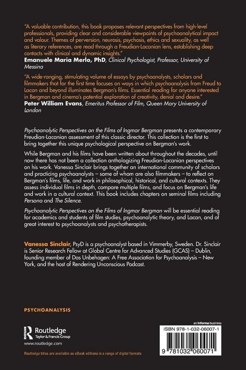 Produktbild: Psychoanalytic Perspectives on the Films of Ingmar Bergman