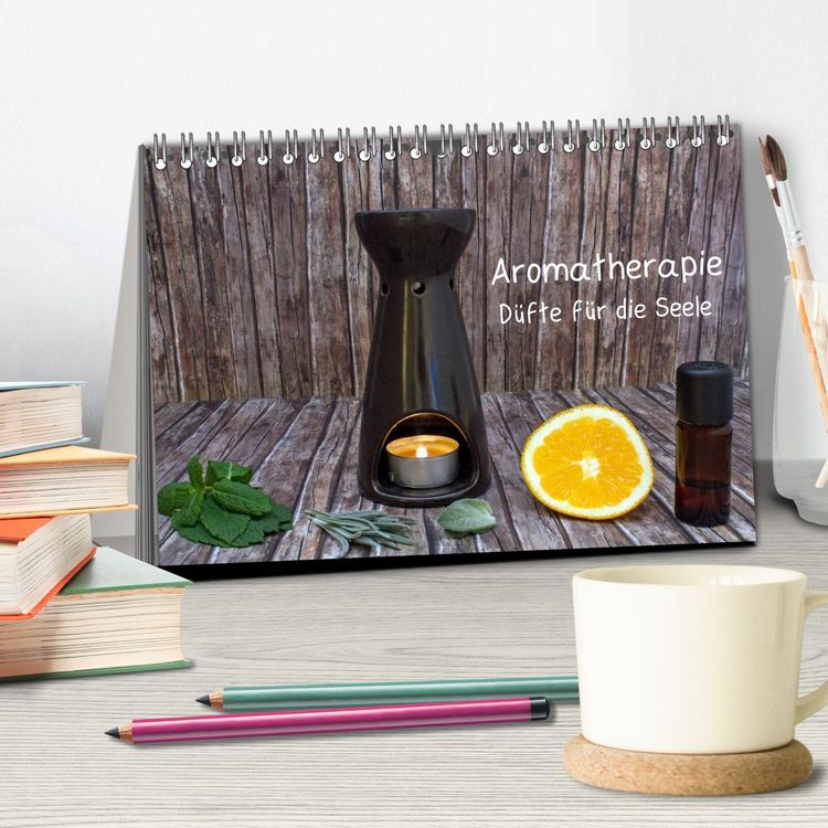 Produktbild: Aromatherapie - D&uuml;fte f&uuml;r die Seele (Tischkalender 2026 DIN A5 quer), CALVENDO Monatskalender