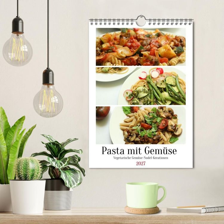 Produktbild: Pasta mit Gem&uuml;se (Wandkalender 2027 DIN A4 hoch), CALVENDO Monatskalender