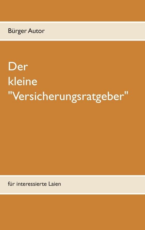 Produktbild: Der kleine "Versicherungsratgeber"