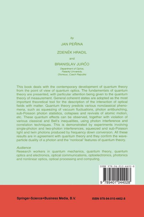 Produktbild: Quantum Optics and Fundamentals of Physics