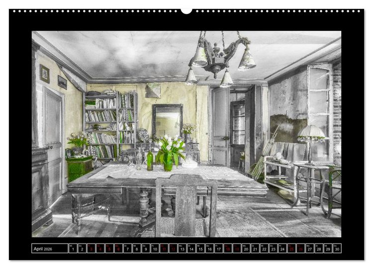 Produktbild: Lost Places - Farbenspiele (hochwertiger Premium Wandkalender 2026 DIN A2 quer), Kunstdruck in Hochglanz