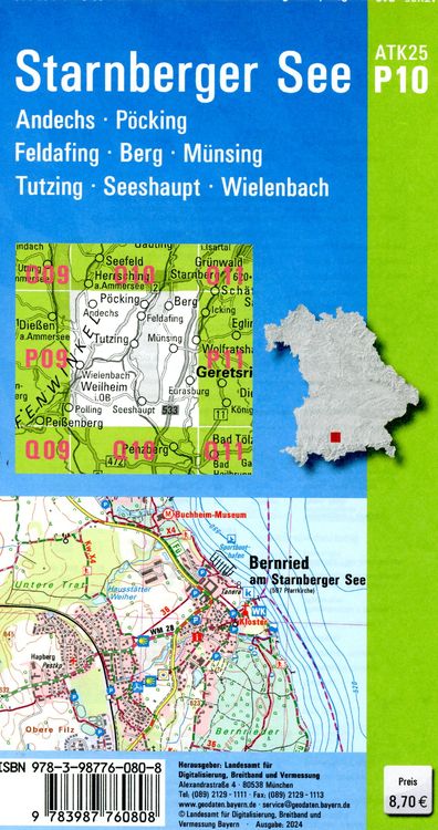 Produktbild: ATK25-P10 Starnberger See (Amtliche Topographische Karte 1:25000)