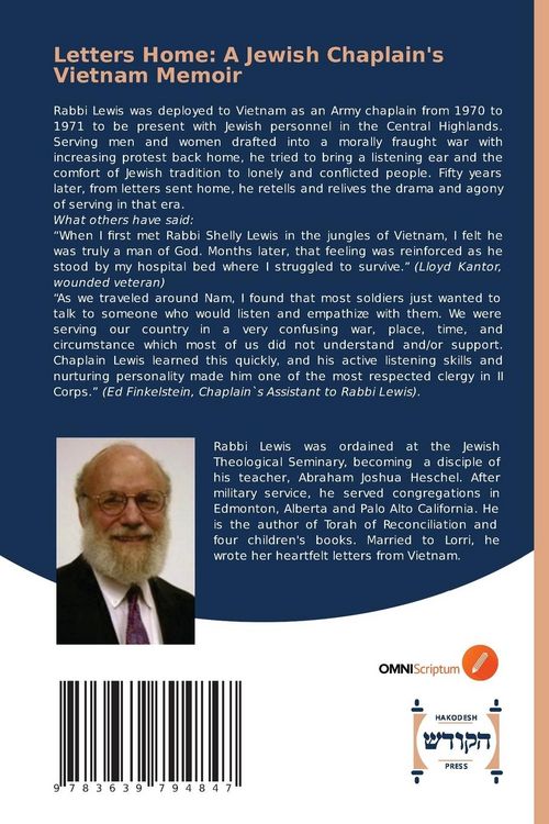 Produktbild: Letters Home: A Jewish Chaplain's Vietnam Memoir