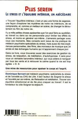 Produktbild: Plus serein : le stress et l'&eacute;quilibre int&eacute;rieur, un ab&eacute;c&eacute;daire