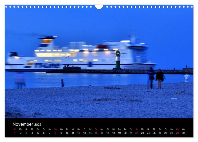 Produktbild: Warnem&uuml;nde - Maritime Landschaften (Wandkalender 2026 DIN A3 quer), CALVENDO Monatskalender