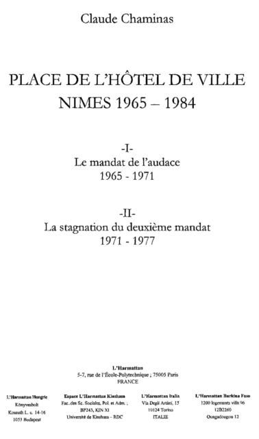 Produktbild: Place de l'hotel de ville nimes 1965-197