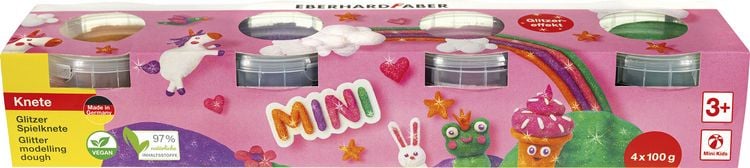 Produktbild: Eberhard Faber 572511 - Spielknete Glitzer 4er Set