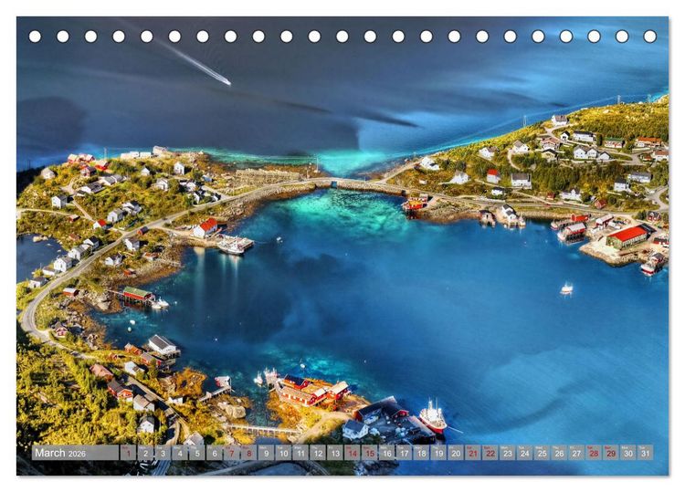 Produktbild: Lofoten Islands, Beauty of Nature (Desk Calendar 2026 DIN A5 landscape), CALVENDO 12 Month DeskCalendar