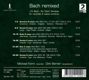 Produktbild: Bach Remixed: Six New Flute Sonatas