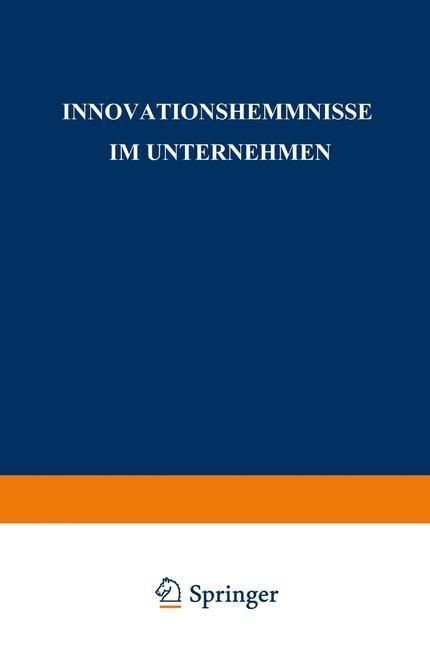 Produktbild: Innovationshemmnisse im Unternehmen