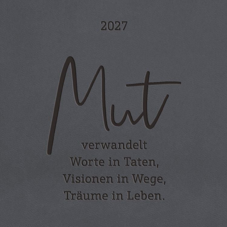 Produktbild: Terminplaner Lederlook 2027 Schwarz