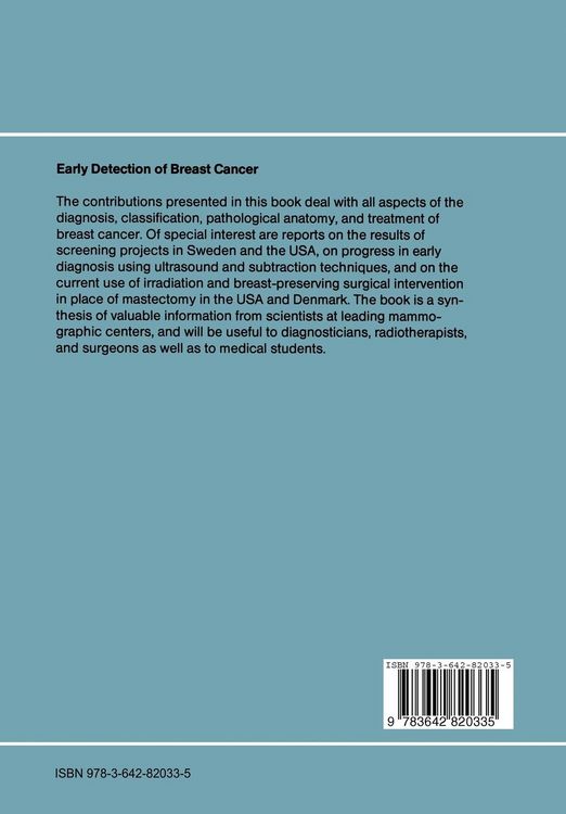 Produktbild: Early Detection of Breast Cancer