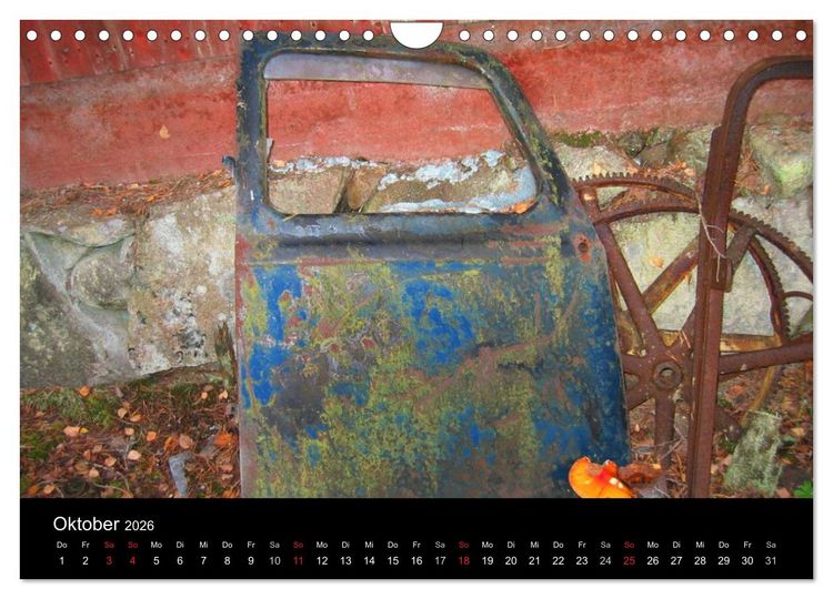 Produktbild: Schrottautos im Kyrk&ouml; Mosse (Wandkalender 2026 DIN A4 quer), CALVENDO Monatskalender