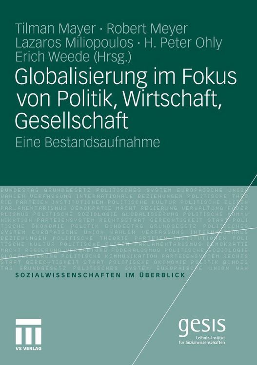 Produktbild: Globalisierung im Fokus von Politik, Wirtschaft, Gesellschaft
